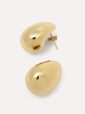 Oorbellen Set Fara Chunky Drop. Of je nu een avondje uit plant of je everyday look wilt opfleuren, deze gouden drop earri...