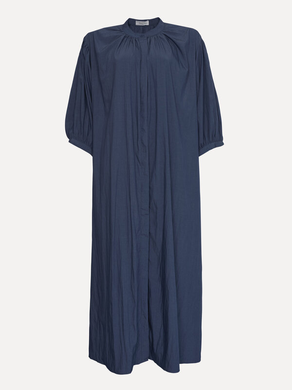 Le Marais Robe longue Maja 1. Bonjour l'automne, bonjour la nouvelle robe préférée! Cette robe navy est non seulement agr...