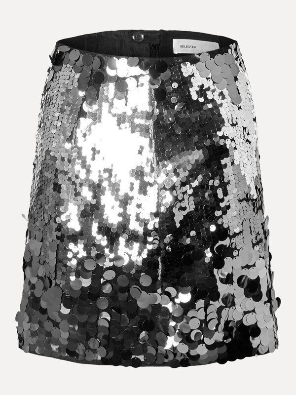 Selected Jupe courte à paillettes Tana 2. Le glamour sans l'inconfort? Cette mini-jupe montre que c'est possible. Elle as...