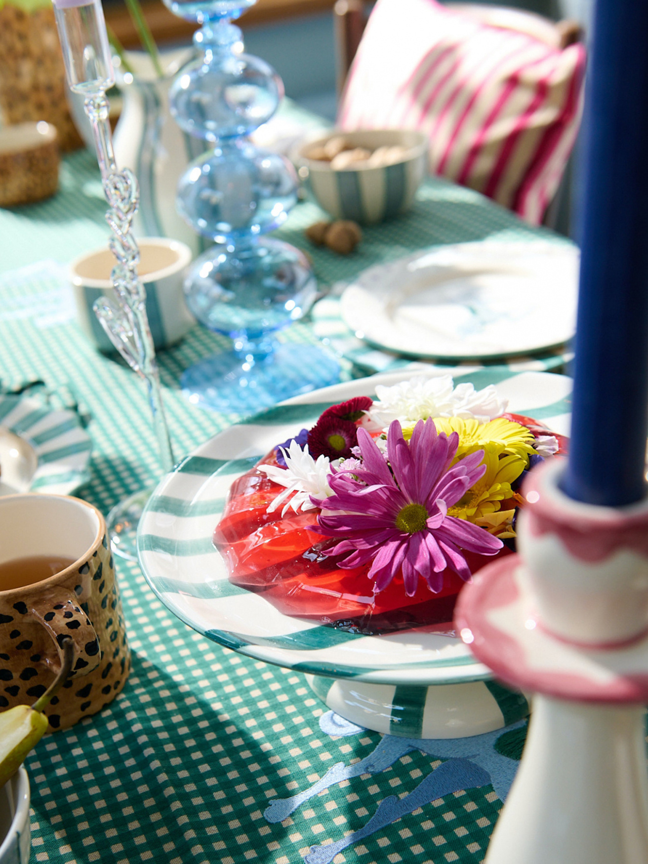 Anna + Nina Striped Cake Platter Pegasus 3. Happiness is in the details, like a pretty tray for your favorite cake or pas...