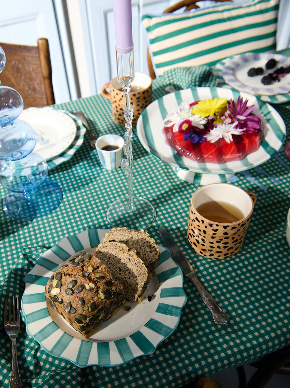 Anna + Nina Striped Cake Platter Pegasus 2. Happiness is in the details, like a pretty tray for your favorite cake or pas...