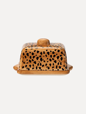 Boterschaal Leopard. Op zoek naar een eyecatcher voor je ontbijttafel? Gevonden! Deze botervloot met luipaardprint van An...