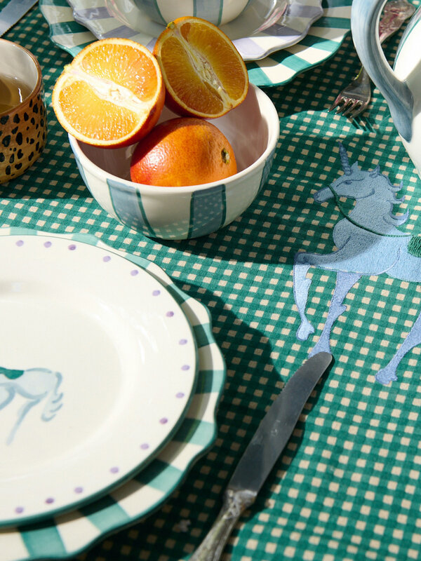Anna + Nina Tablecloth Gingham Pegasus 2. Want to experience dinner in a higher place? That won't be a problem thanks to ...