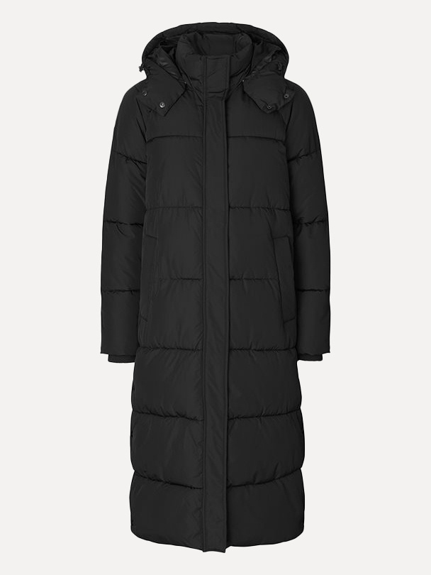 MBYM Long Coat Ela Slit 2. Busy, busy, busy? This versatile jacket keeps up with your hectic life. The quilted fabric kee...