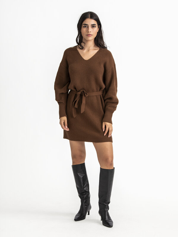 Edited Jurk met riem Fenja Emperador Les Soeurs