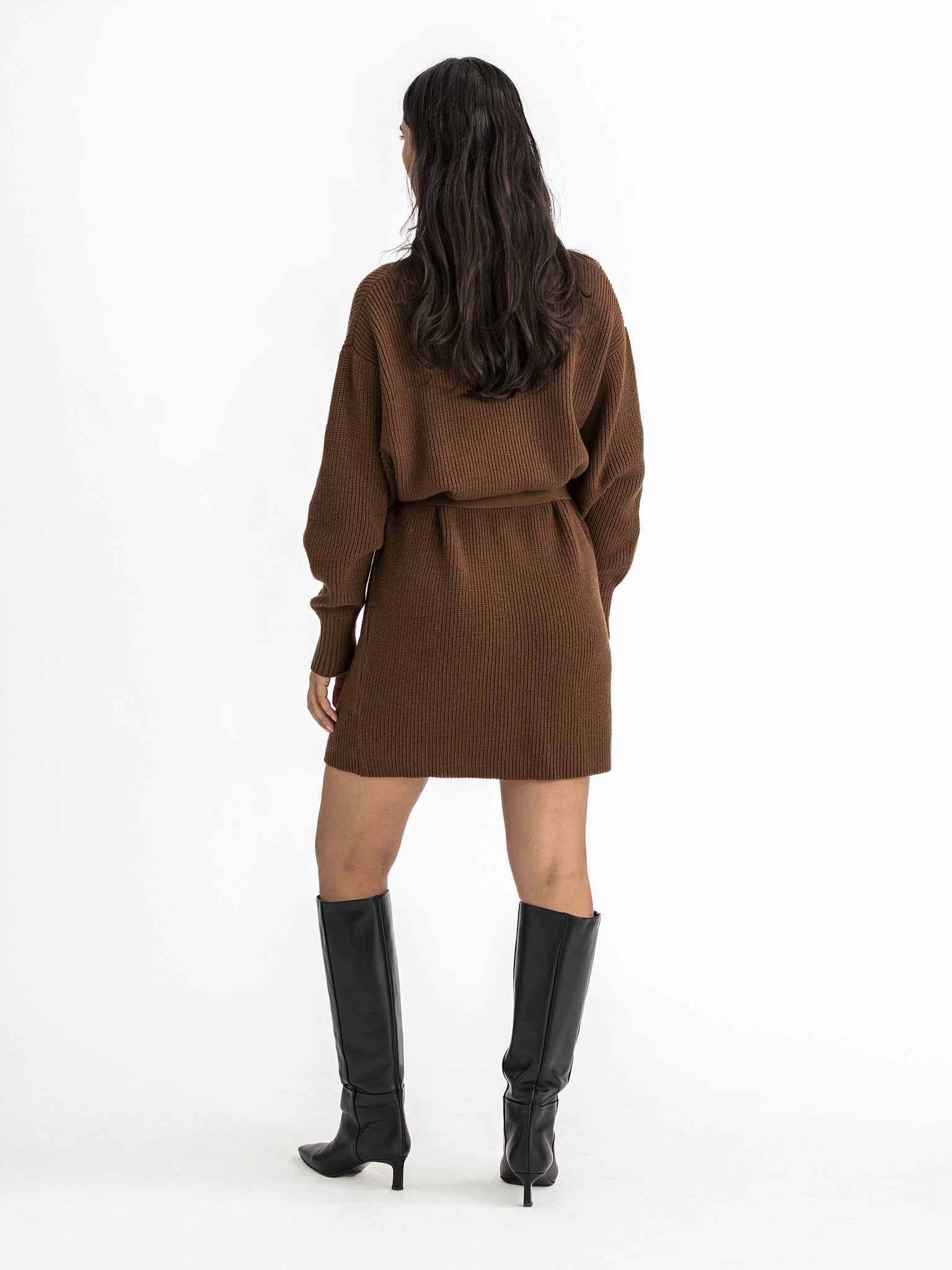 Edited Belted dress Fenja 5. Thanks to this dress, you'll step out into the cold carefree this fall season. Its warm eart...