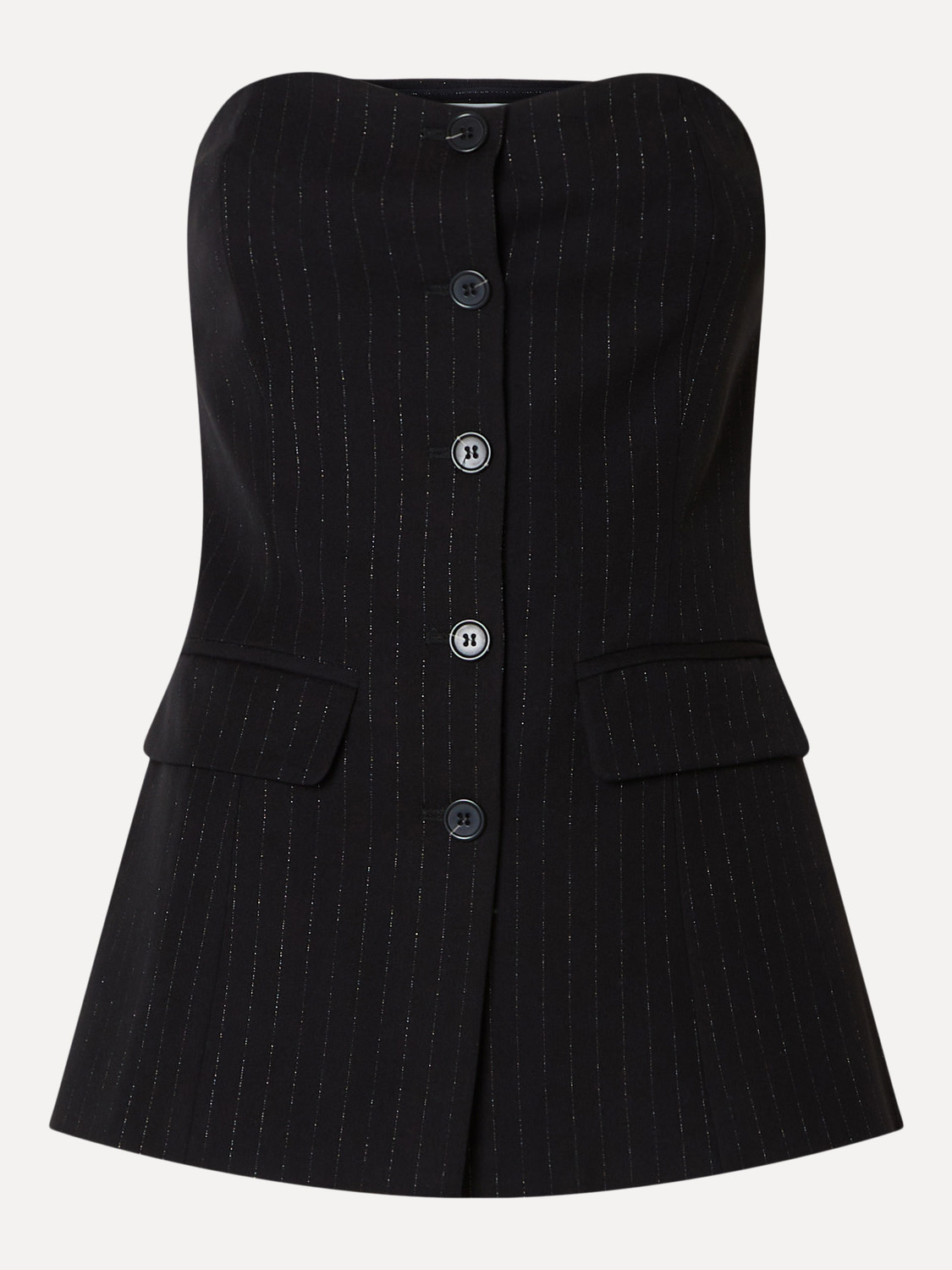 Selected Gestreepte Bustiertop Eli 2. Power piece! Deze bustiertop is geïnspireerd op de klassieke blazer, maar laat de m...