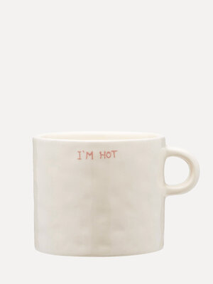 Mok I'm Hot. Op zoek naar een origineel cadeau voor de theeleut in je leven? Verras ze met de I'm Hot Mok van Anna + Nina...