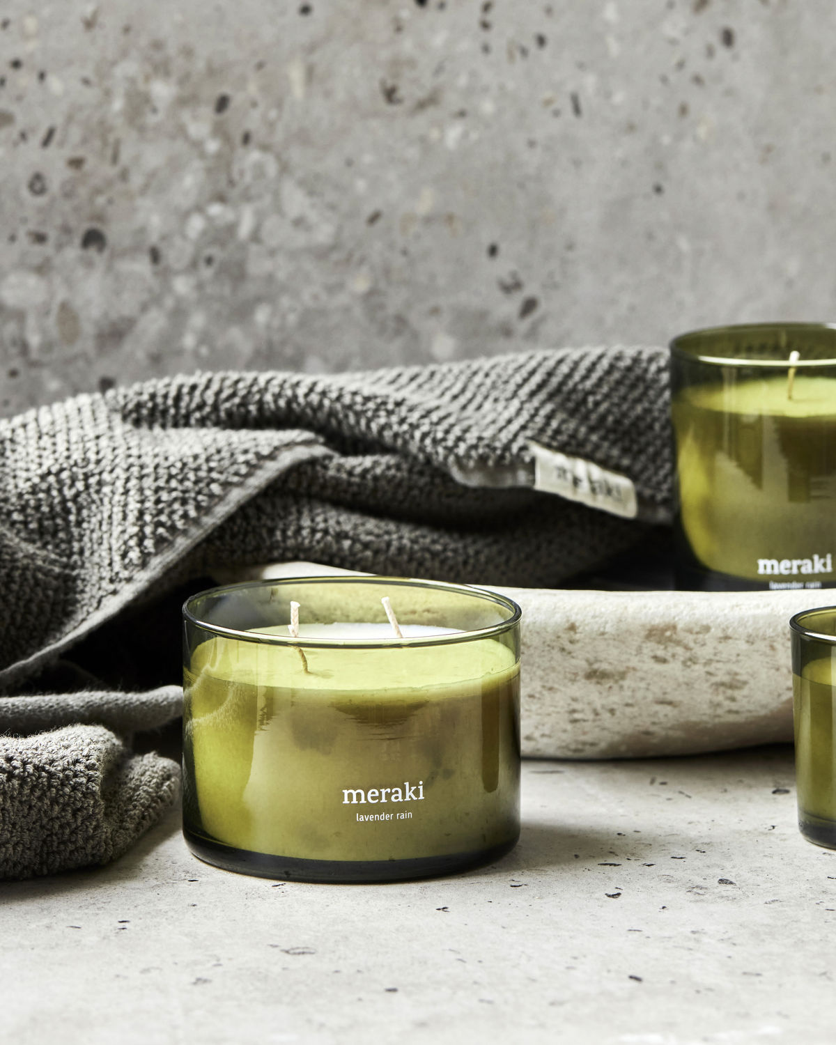 Meraki Scented Candle Lavender Rain 2. Need a moment for yourself? This candle calms! The combination of refreshing chamo...