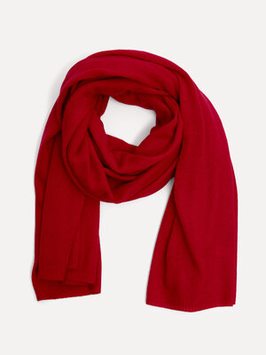 Cashmere Sjaal Nori. Deze sjaal omhult je in warmte en voelt bijna gewichtloos aan. Het kasjmier en de felrode tint maken...