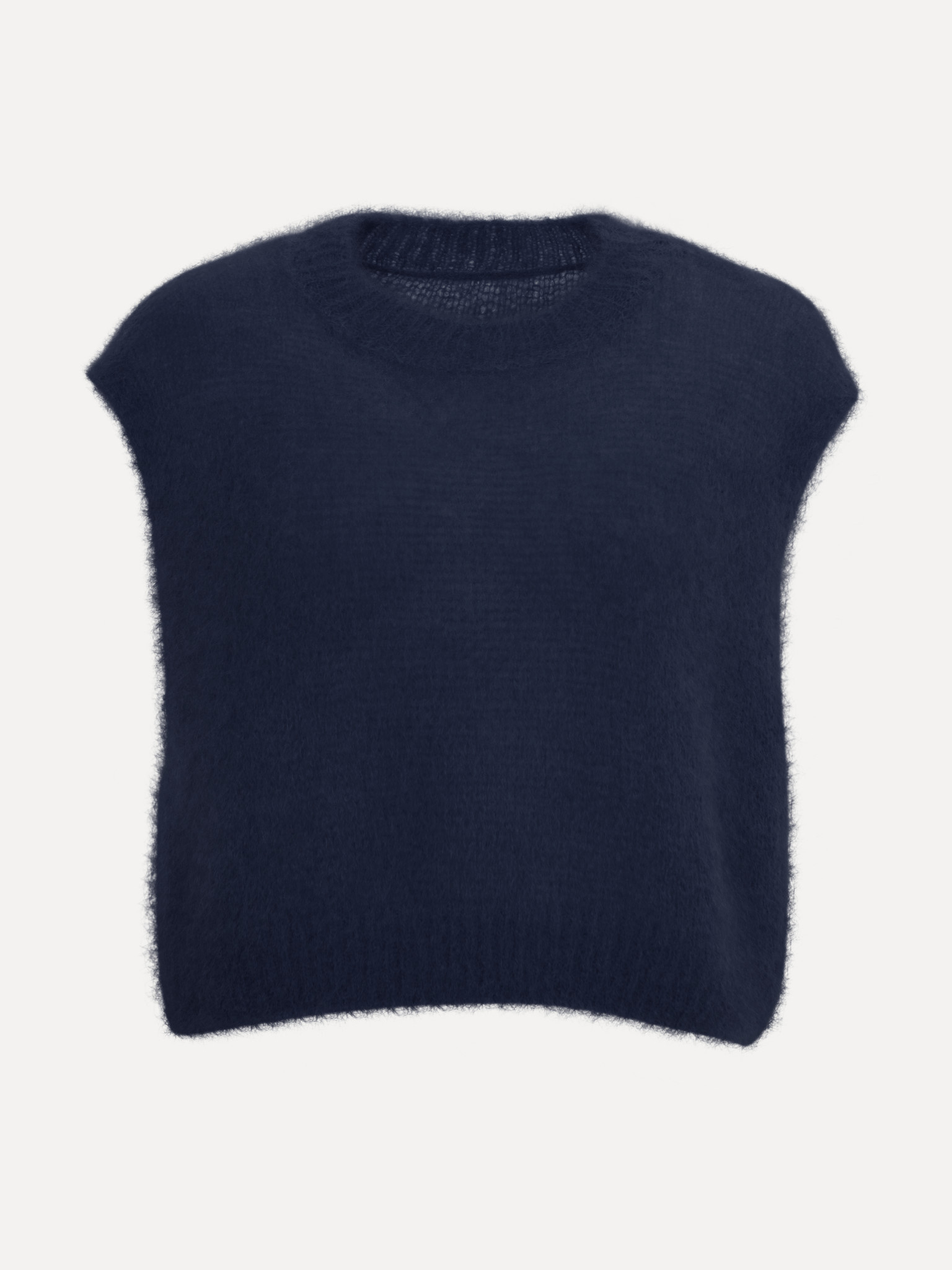 Le Marais Gebreide Spencer Zoey 2. Te koud, te warm of niets dat past? Deze gebreide navy spencer is de probleemoplosser ...
