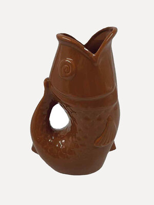 Vase Poisson. Gone fishing for style! La céramique brillante et les écailles magnifiquement détaillées font de ce vase en...