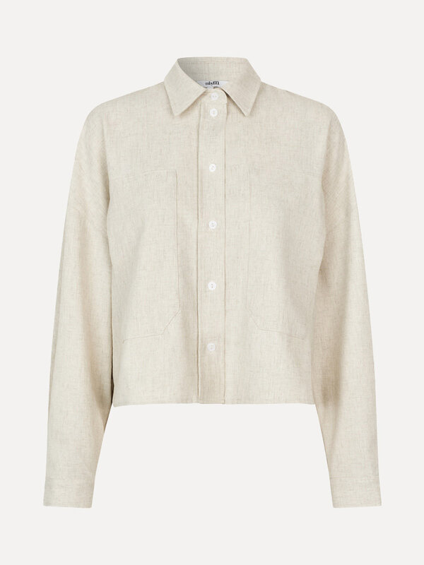 MBYM Cropped Blouse Kaella Morenna 2. Linen up for winter! This blouse in a lovely sandy hue is the refreshment your ward...
