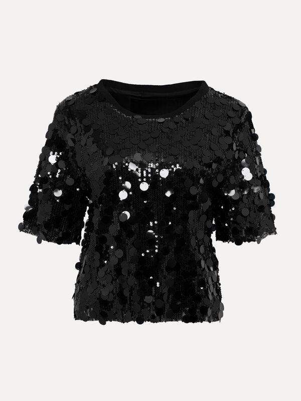 Le Marais Sequin top Kae 2. Daytime meetings, evening parties and no time to change? This top balances effortlessly betwe...