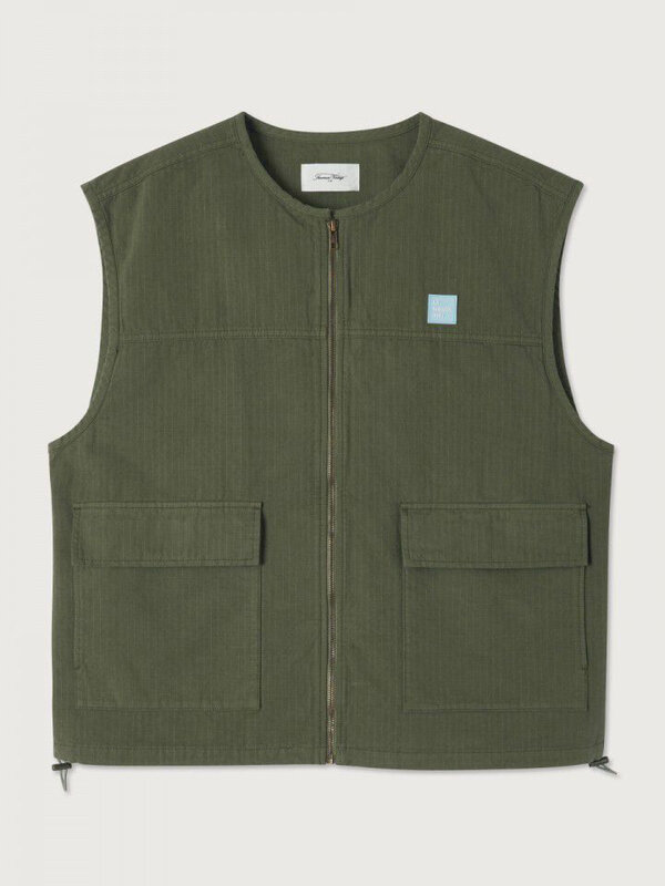 American Vintage Veste courte sans manches Rygybay 1. Solide, robuste et un brin casual: ce cardigan s'inspire du style u...