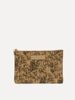 Toiletry bag Iza. Pretty can be practical: this medium toiletry bag in ochre yellow with botanical details keeps all your...