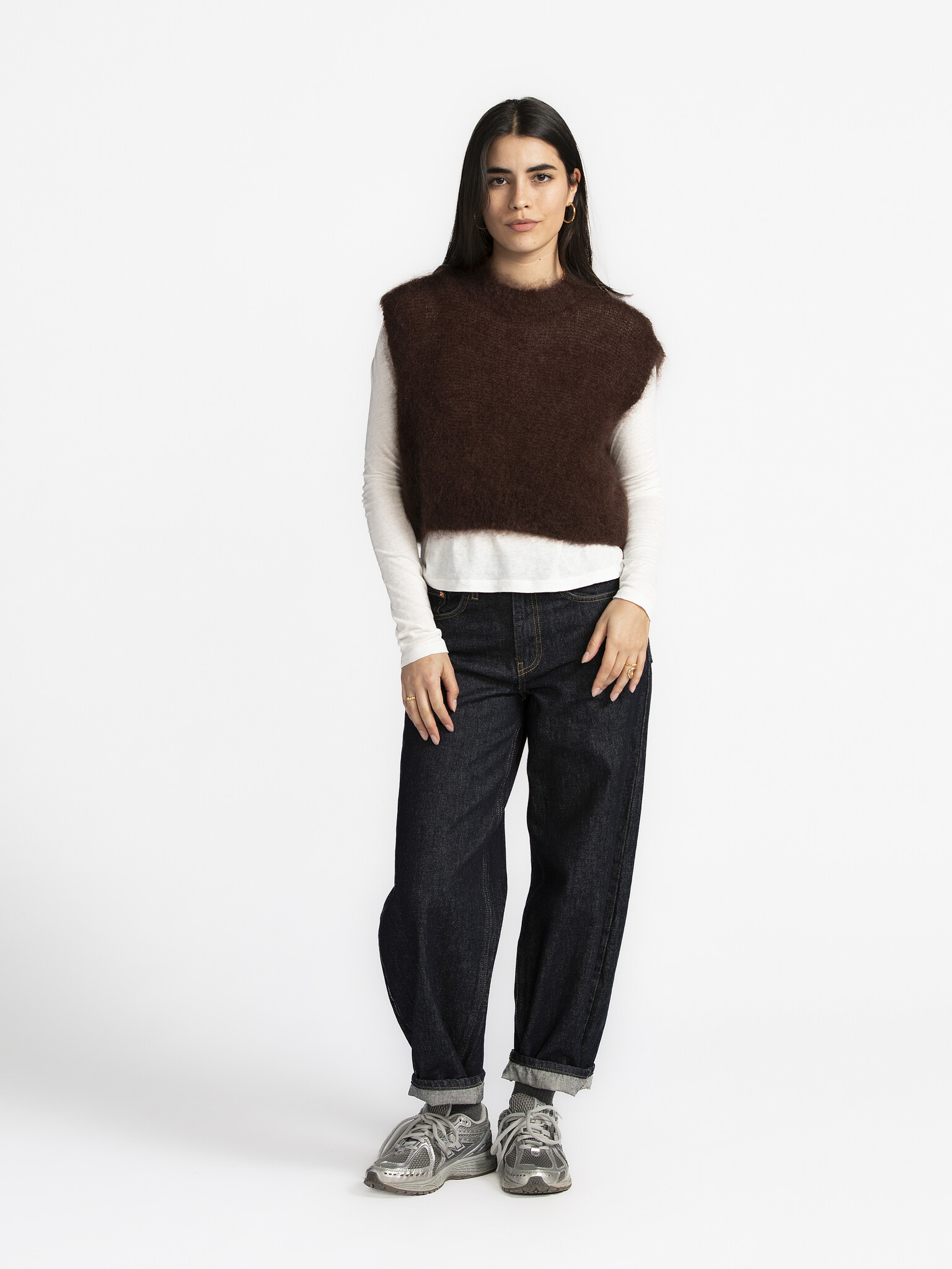 Le Marais Knitted Spencer Zoey 4. Creating a clever wardrobe starts with the right basics. This brown spencer is one piec...