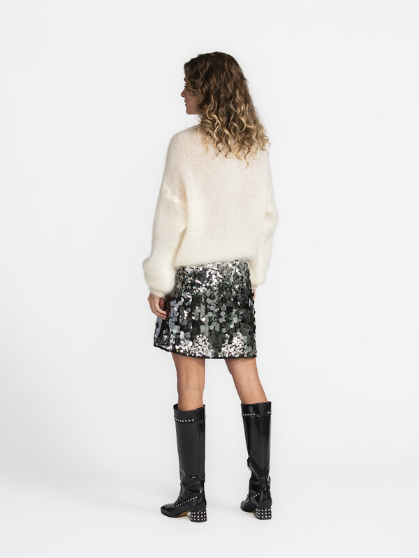 Selected Jupe courte à paillettes Tana 5. Le glamour sans l'inconfort? Cette mini-jupe montre que c'est possible. Elle as...
