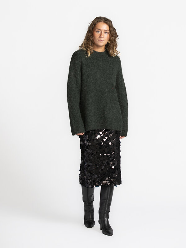 Le Marais Rok met sequins Nola 1. Dresscode party chic? Look no further: deze midi-rok is dé go-to voor al je feestelijke...