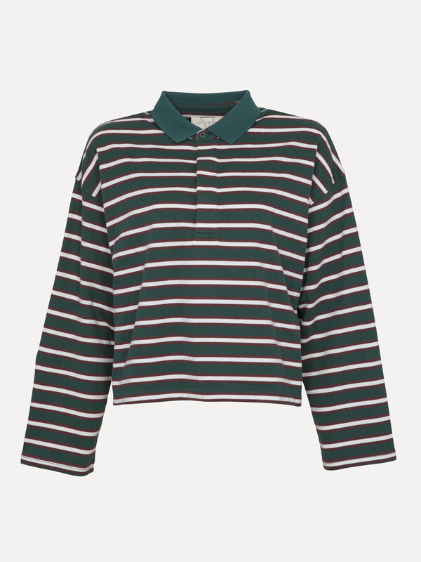 Les Soeurs Longsleeve polo Mila 1. Love retro, sporty chic, and a bold touch? This polo is a must-have. It blends comfort...