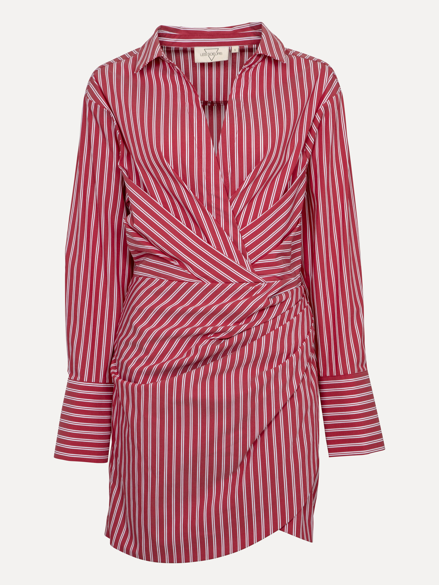 Les Soeurs Gestreepte blousejurk Luana 2. Een overhemd? Een jurk? Dit is beide en beter. Deze gestreepte blousejurk mixt ...