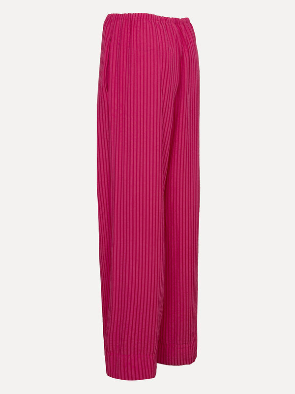 Les Soeurs Striped trousers Matt 7. Monday blues? Not with these pink striped pants. They're wonderfully loose and keep t...