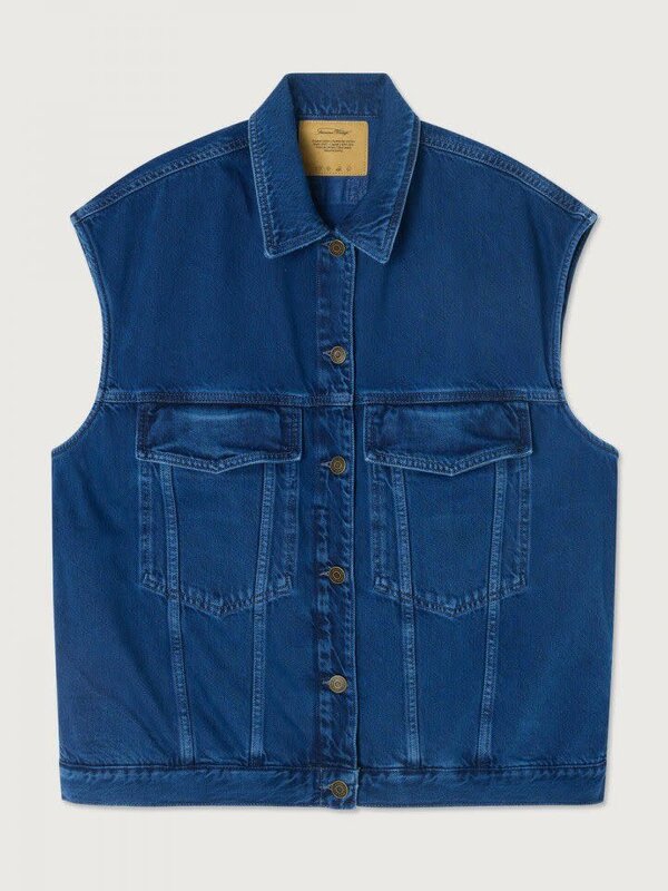 American Vintage Sleeveless vest Joybird 2. Cool and breezy: this new sleeveless denim jacket is indispensable in your of...