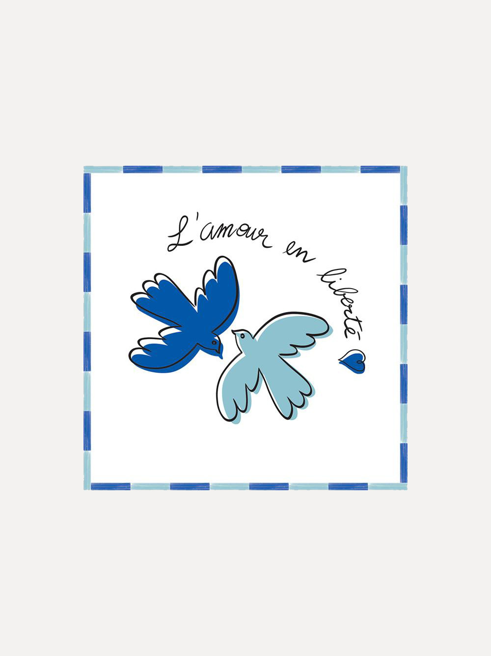 Opjet Set de serviettes Oiseau Bleu Amour 1. Spread the love! Ce lot de 20 serviettes ornées de jolis oiseaux bleus et de...