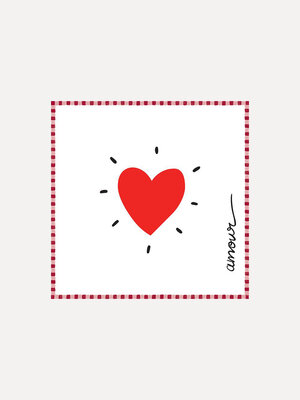 Servetten Rood Hart. Love is served! Ben je verliefd op tafeldecoratie, an is deze speelse set van 20 servetten zonder tw...