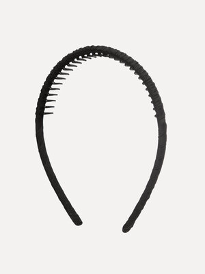 Headband. Back to black! The most versatile hair tie in your collection will be this black one. Its satin finish will kee...