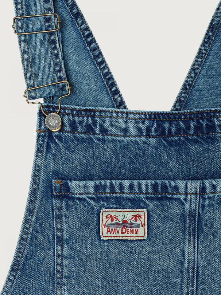 American Vintage Korte tuinbroek Joybird 6. Op zoek naar dé perfecte tuinbroek voor de warmere maanden? Deze korte denimv...
