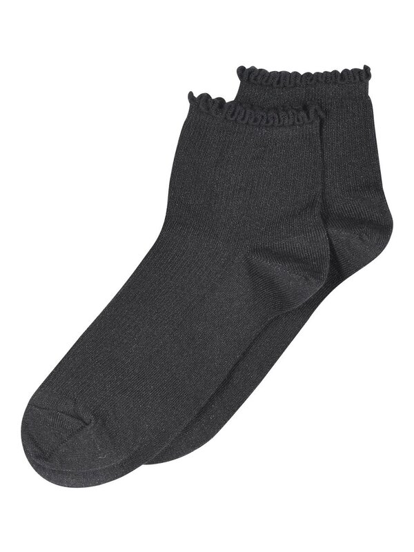 MP Denmark Chaussettes à paillettes Lis 2. Frill seeker! Ces chaussettes noires à paillettes et à bordures ondulées sont ...