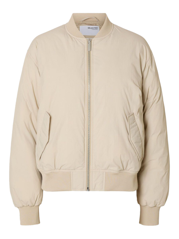 Selected Padded bomber jacket Emma 3. Sporty spice! This bomber jacket wins on all counts. The lightweight nylonshell tur...
