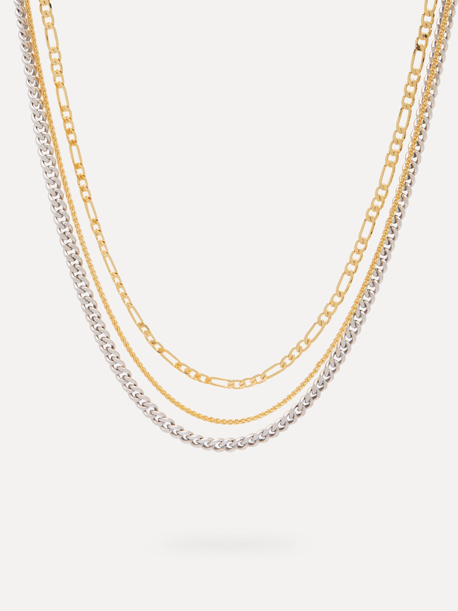 Les Soeurs Collier Rana Triple 1. Triple the fun! Vous hésitez souvent entre l'or et l'argent? Ce collier résout ce dilem...