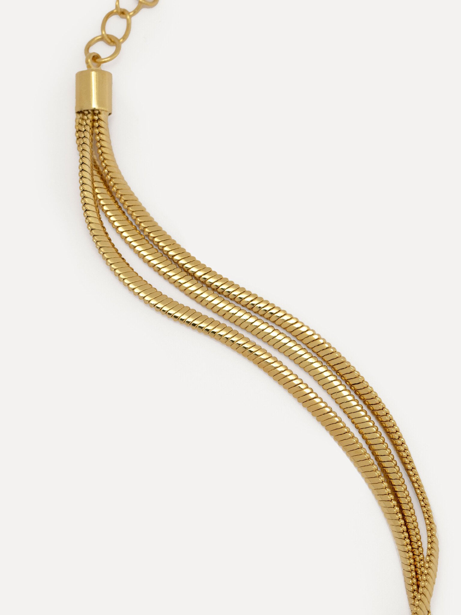 Les Soeurs Armband Mara Multiple Snake 3. Three's a charm! Deze tijdloze armband bestaat uit drie delicate snake chains d...