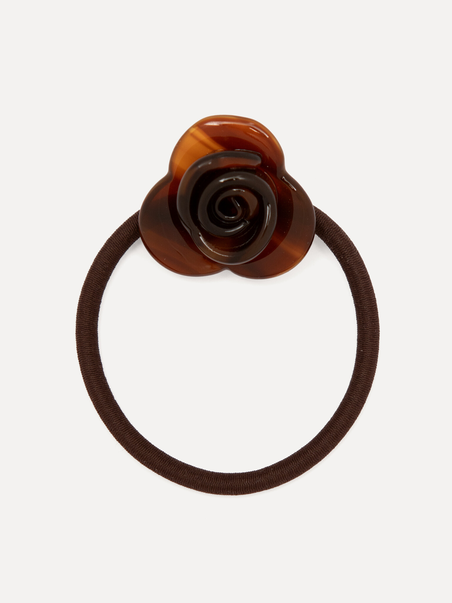 Les Soeurs Haarelastiek resin bloem 4. Geen zin in een alledaags kapsel? Met dit roosvormige haarelastiek krijgt jouw paa...