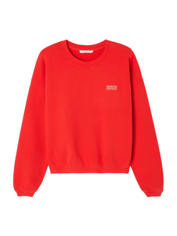 American Vintage Sweat Izubird 2. Red, bold, and ready to go. This sweater is your new favorite for indoors and out. The ...