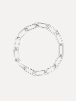 Armband Mara Big Chain. Missing link found! Een opvallende armband met grote rechthoekige schakels die licht en comfortab...