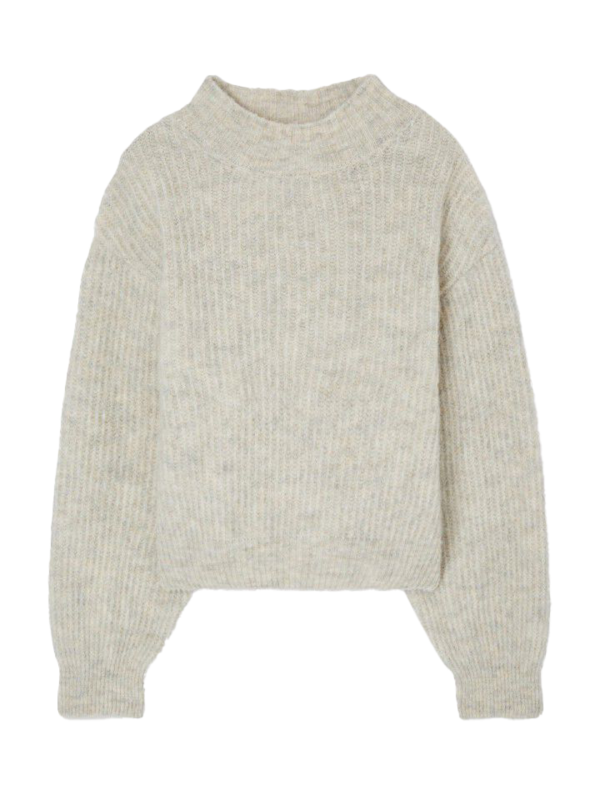 American Vintage Pull col montant East 2. Ode au basique pas si basique que ça: le parfait pull-over beige. Le fil tricot...