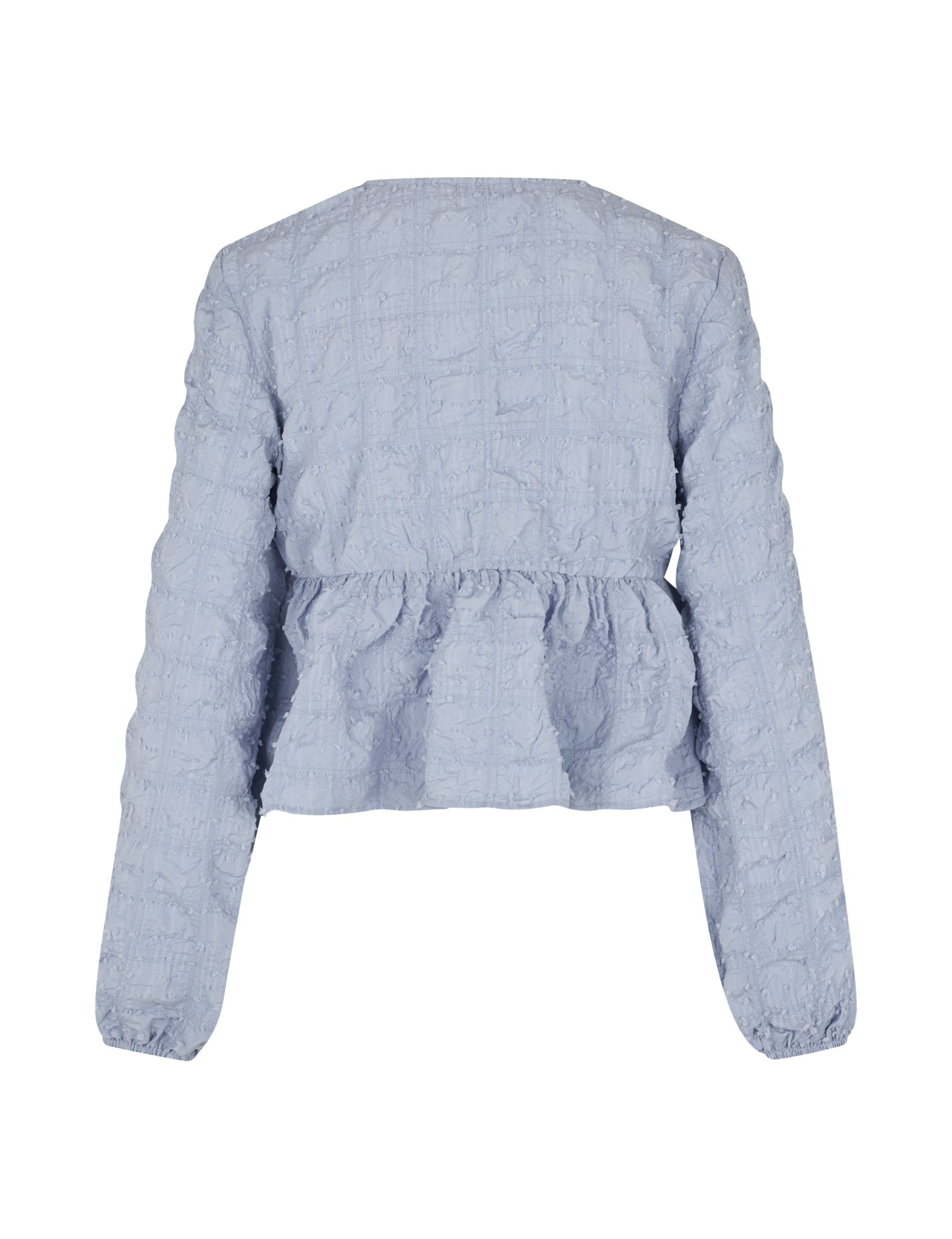 MBYM Chemise Miza Ohana 6. Dreamy in blue! Ce haut bleu poudré semble sorti d'un rêve. Le tissu aéré crée un look frais s...