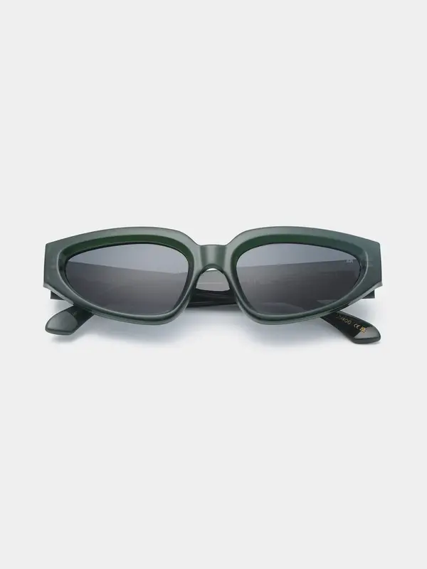 A.Kjaerbede Sunglasses Ella 1. Green with envy! Thanks to these dark green cat-eye sunglasses, you'll enjoy the weather w...