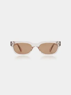 Lunettes de soleil Bror. Sunny side up! Ces lunettes de soleil transparentes aux verres marron clair vous donnent un rega...