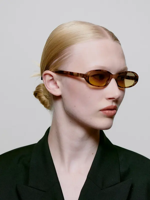 A.Kjaerbede Sunglasses Macy 2. Tinted & tortoise! These oval 90s sunglasses with light tan filter are made for days when ...