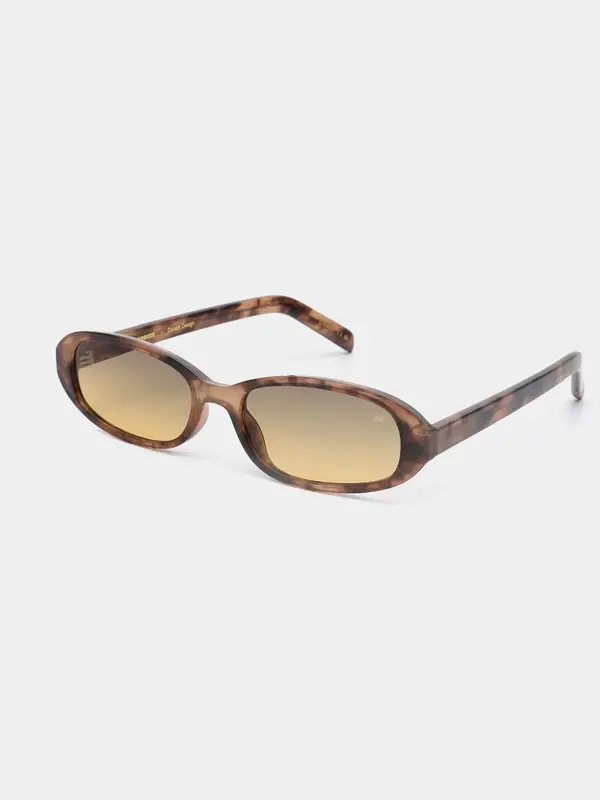 A.Kjaerbede Sunglasses Macy 5. Tinted & tortoise! These oval 90s sunglasses with light tan filter are made for days when ...