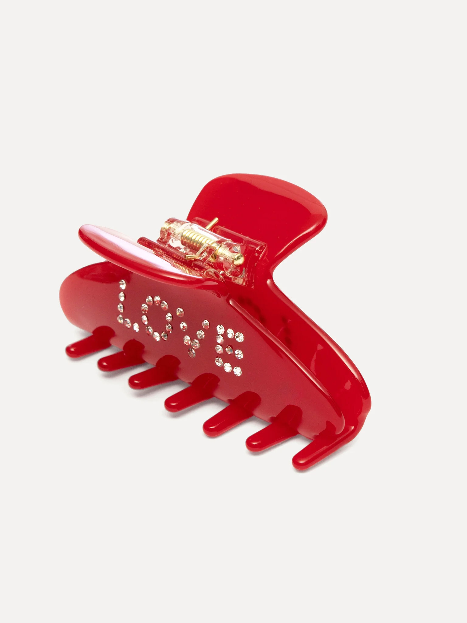 Les Soeurs Resin haarspeld Love 2. Love is in the hair! Deze rode haarspeld met fonkelende letters is net zo leuk als pra...