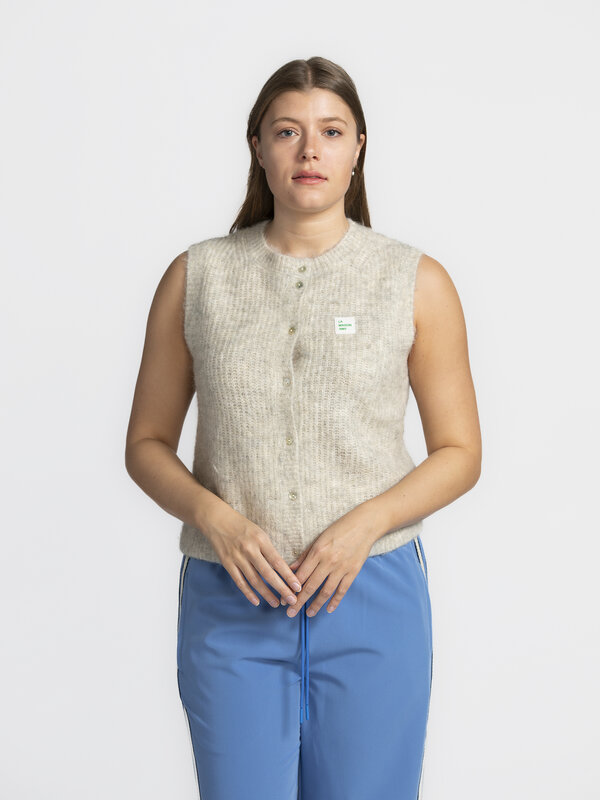 American Vintage Gebreide vest East 1. Wil je kwaliteit tot in de details? Dit vest is gemaakt van hoogwaardige materiale...
