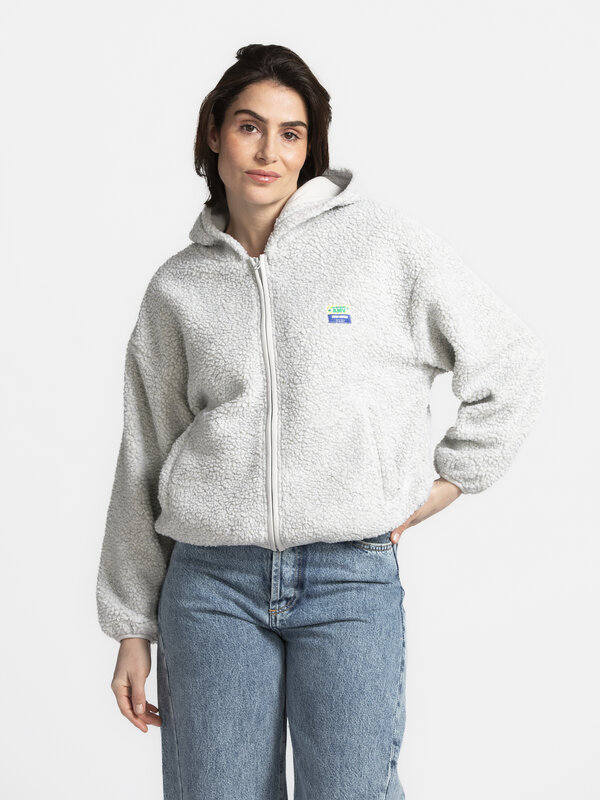 American Vintage Sweat à capuche zippé Hoktown 1. Teddy time! Ce sweat à capuche dans une douce teinte grise est le compa...