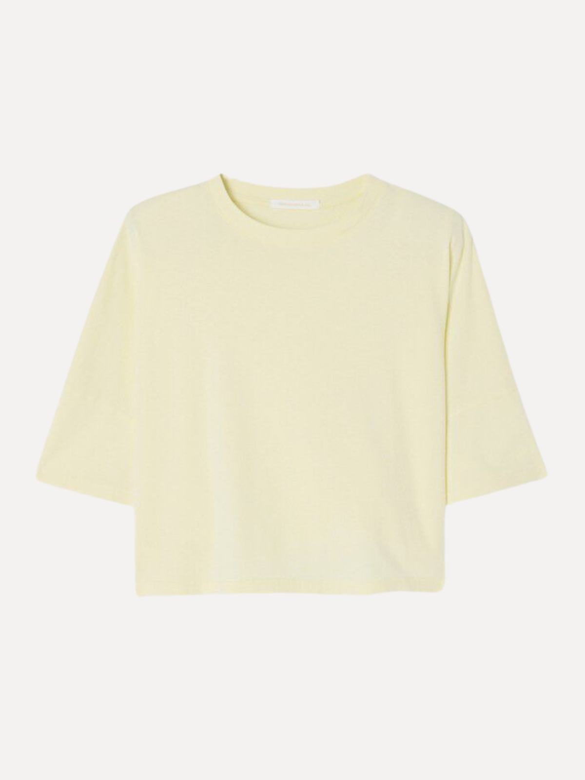 American Vintage Cropped T-shirt Ouky 2. Butter me up! Maak kennis met dé trendkleur van het seizoen in dit botergele cro...