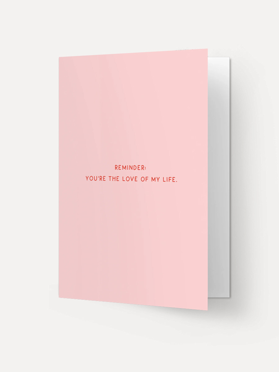 Kaart Blanche greeting card Love 2. Simple truth! This card proves that the most powerful messages are often the simplest...