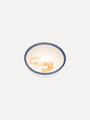 Kom Crevette. Shrimp-ly adorable! Deze tapaskom met handgeschilderde garnaal maakt van elke maaltijd een feestje. Perfect...